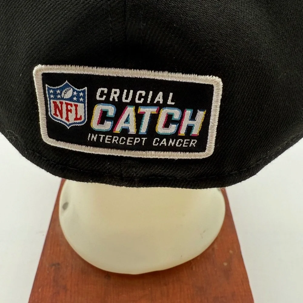 NFL San‎ Francisco 49ers New Era 59FIFTY Crucial Catch Cancer  Fitted Hat 7 1/2